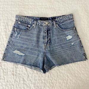 Lucky Brand Blue Distressed Jean Shorts